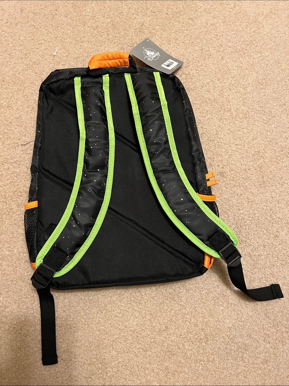 Disney Lightyear Kids Backpack - Black, Orange, Green
